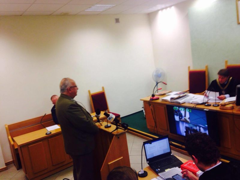 Trial of activists in the court in Hajnowka